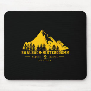 Tapis De Souris Saalbach Hinterglemm Autriche Station de ski Ski a