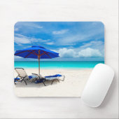 Tapis De Souris Sable blanc vert (Avec souris)