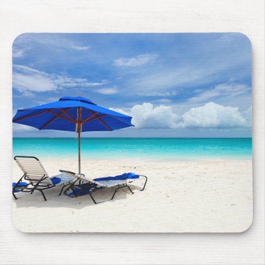 Tapis De Souris Sable blanc vert (Devant)