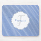 Tapis De Souris Sable Bleu Ondes Souris Personnalisé Pad Souris (Devant)