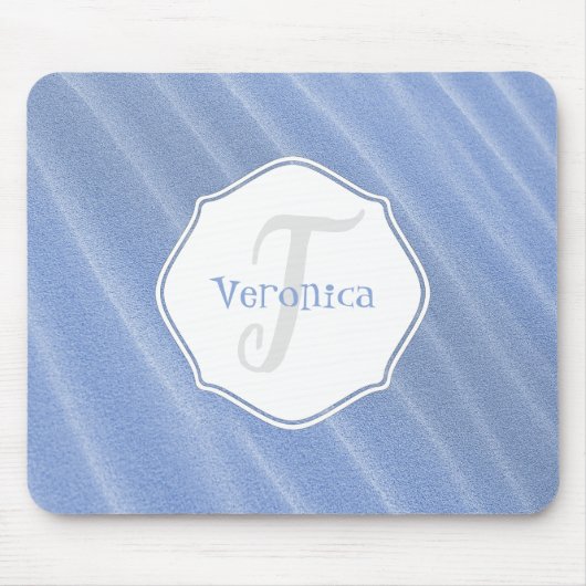 Tapis De Souris Sable Bleu Ondes Souris Personnalisé Pad Souris (Devant)