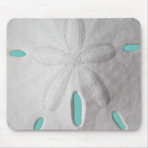 Tapis De Souris Sable dollar océan plage blanc turquoise pavé sour