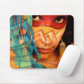 Tapis De Souris Sable peint Mousepad (Avec souris)