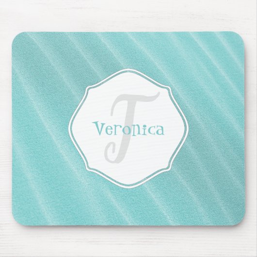 Tapis De Souris Sable turquoise Ripples Souris Personnalisé Pad (Devant)