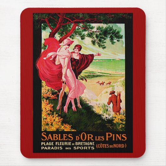 Tapis De Souris Sables d'Or Les Pins (Devant)