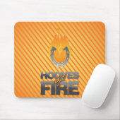 Tapis De Souris Sabots de logo Mousepad du feu (Avec souris)