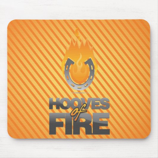 Tapis De Souris Sabots de logo Mousepad du feu (Devant)