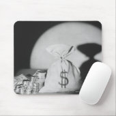 Tapis De Souris Sac d'argent (Avec souris)