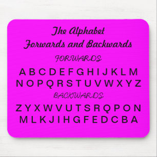 Tapis De Souris Sachez que votre alphabet expédie et vers