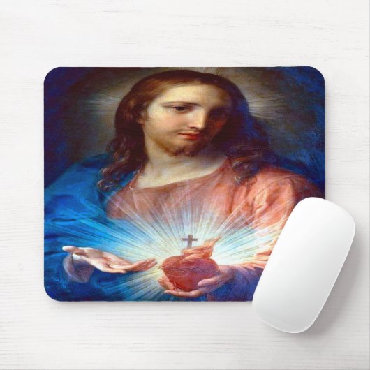 Tapis De Souris Sacré Coeur de Jésus (Avec souris)