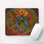 Tapis De Souris Sacré Scarab Beetle Art égyptien antique Mousepad (Avec souris)