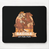 Tapis De Souris Saddup Pour Fun Cowboy Western Riding Humour Tank (Devant)