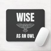 Tapis De Souris Sage en hibou (Avec souris)
