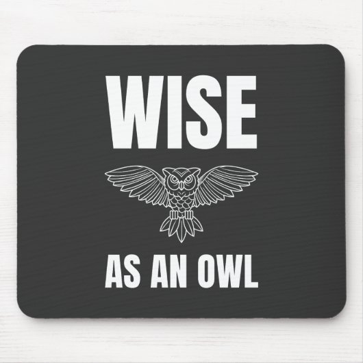 Tapis De Souris Sage en hibou (Devant)