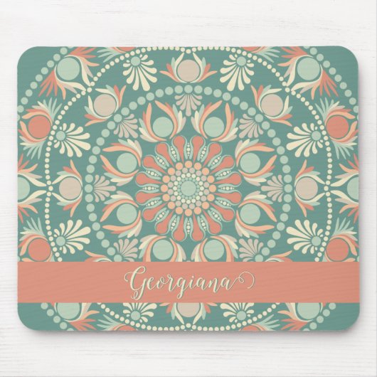 Tapis De Souris Sage rétro et Mandala de sable personnalisé (Devant)