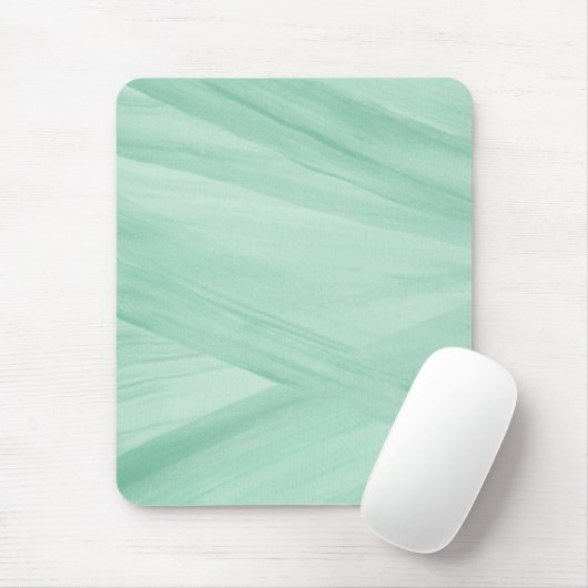 Tapis De Souris Sage vert Abstrait Lignes de contour Motif (Avec souris)