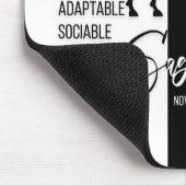 Tapis De Souris Sagittarius signe Zodiaque Mousepad, noir et blanc (Coin)