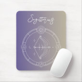 Tapis De Souris Sagittarius zodiaque horoscope étoile signe gradie (Avec souris)