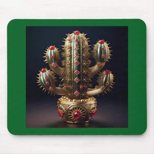 Tapis De Souris Saguaro incrusté de rubis (Devant)