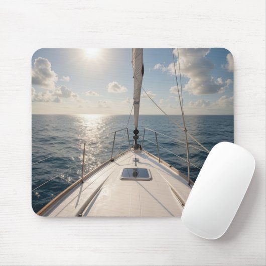 Tapis De Souris Sailboat On Calm Ocean Water (Avec souris)