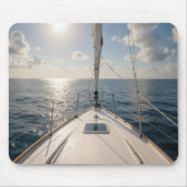 Tapis De Souris Sailboat On Calm Ocean Water (Devant)