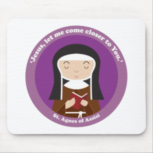 Tapis De Souris Saint-Agnès d'Assise