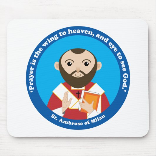 Tapis De Souris Saint-Ambrose de Milan (Devant)