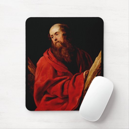 Tapis De Souris Saint Andrew par Peter Paul Rubens (Avec souris)