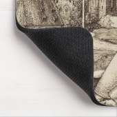 Tapis De Souris Saint Antoine lisant par Albrecht Dürer (Coin)