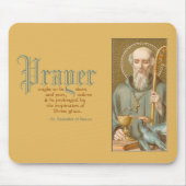 Tapis De Souris Saint Benoît de Nursia (JM 07; Citation sur la pri (Devant)