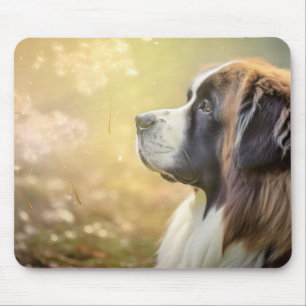 Tapis De Souris Saint Bernard Chien Animaux de compagnie Tranquill