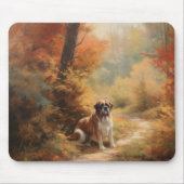 Tapis De Souris Saint Bernard en automne Feuilles Automne automne  (Devant)