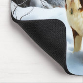 Tapis De Souris Saint Bernard Laisser Neige Noël (Coin)