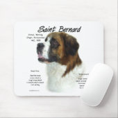 Tapis De Souris Saint Bernard (rude) Histoire Design (Avec souris)