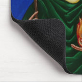 Tapis De Souris Saint Brigid avec le feu Saint (Coin)