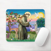 Tapis De Souris Saint François et bébé lama (Avec souris)