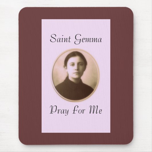 TAPIS DE SOURIS SAINT GEMMA PRIE POUR MOI (Devant)