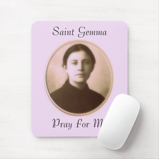 TAPIS DE SOURIS SAINT GEMMA PRIE POUR MOI (Avec souris)