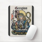 Tapis De Souris Saint George Patron d'Angleterre (Avec souris)