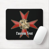 Tapis De Souris Saint George sur Croix de Malte (Avec souris)