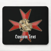 Tapis De Souris Saint George sur Croix de Malte (Devant)
