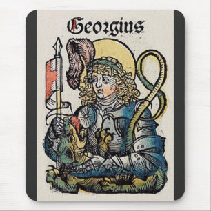 Tapis De Souris Saint Georges de la Chronique de Nuremberg