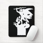 Tapis De Souris Saint Michael et Dragon (en blanc) (Avec souris)