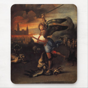 Tapis De Souris Saint Michael Et Le Dragon
