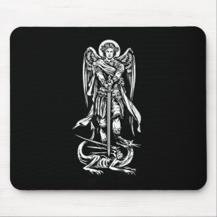 Tapis De Souris Saint Michael L'Archange Nous Défend Dans La Batai