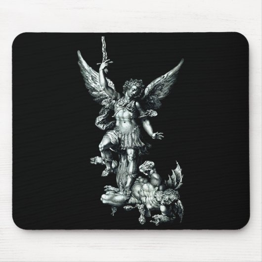 Tapis De Souris Saint Michael The Archangel Defeating Satan Christ (Devant)