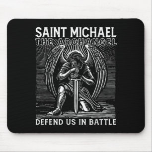 Tapis De Souris Saint Michel catholique chrétien Saint Défendez-No