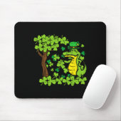 Tapis De Souris Saint-Patrick Alligator Trèfle Saint-Patty Hommes (Avec souris)