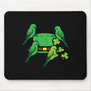 Tapis De Souris Saint Patrick Jour Oiseaux Casquettes Saint Paddys