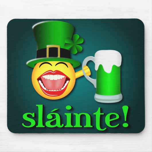 Tapis De Souris Saint Patrick Sláinte Mousepad (Devant)